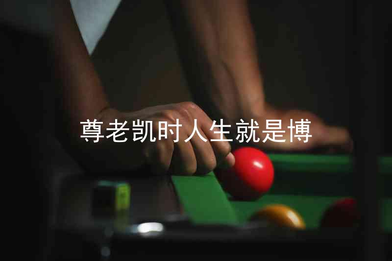 尊老凯时人生就是博